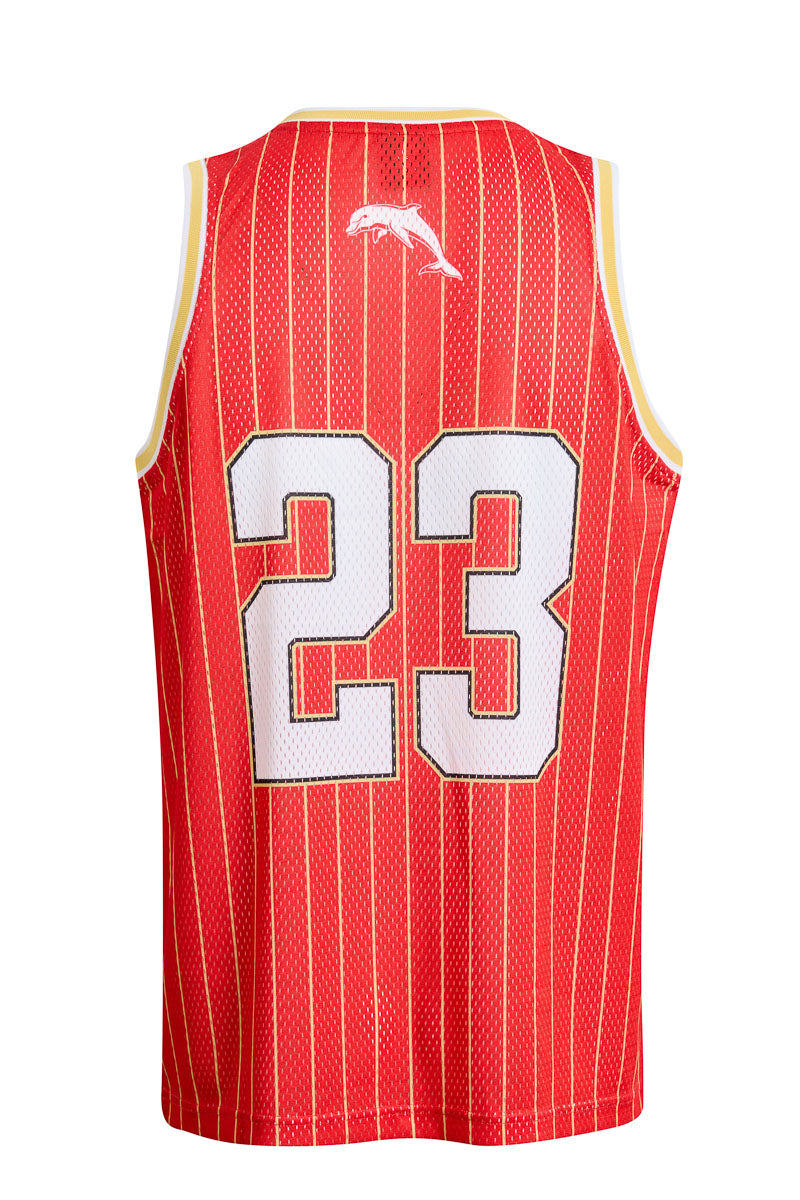 Redcliffe Dolphins NRL Basketball Singlet