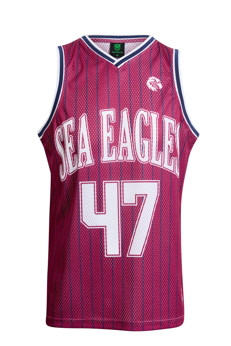 Manly Sea Eagles NRL Basketball Singlet