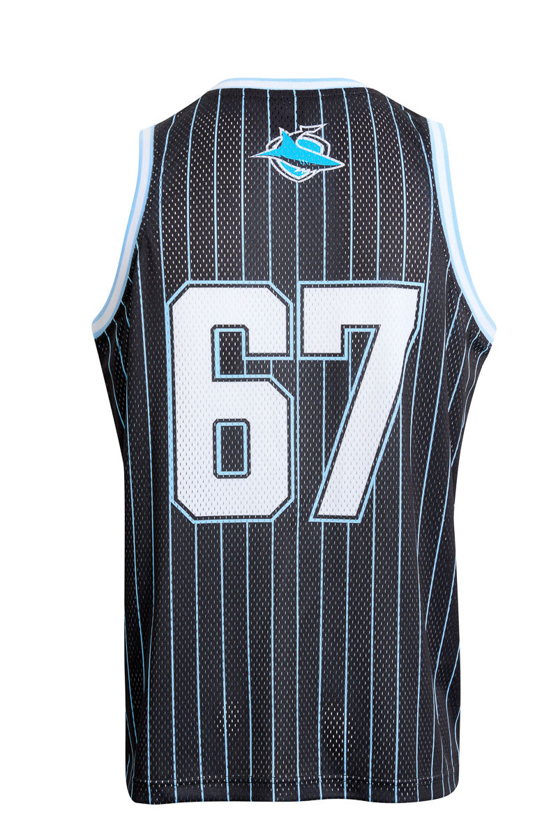 Cronulla Sharks NRL Basketball Singlet