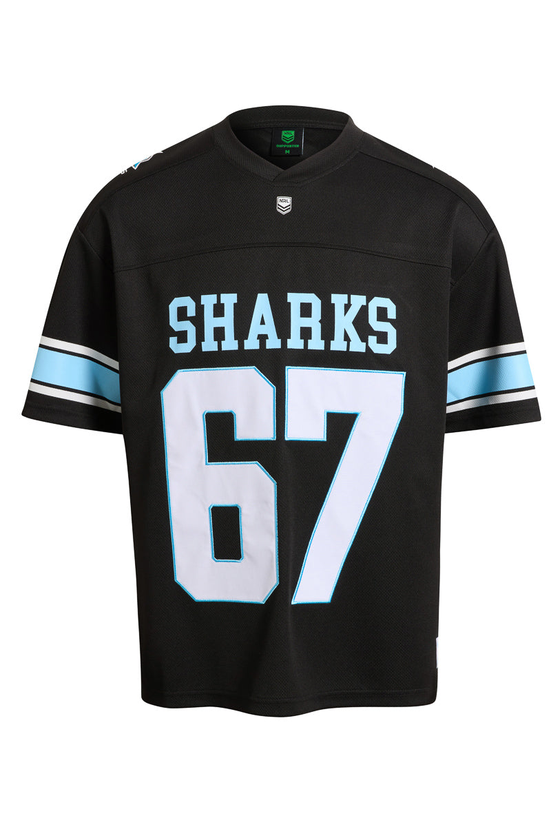 Cronulla Sharks NRL Gridiron Mesh Jersey