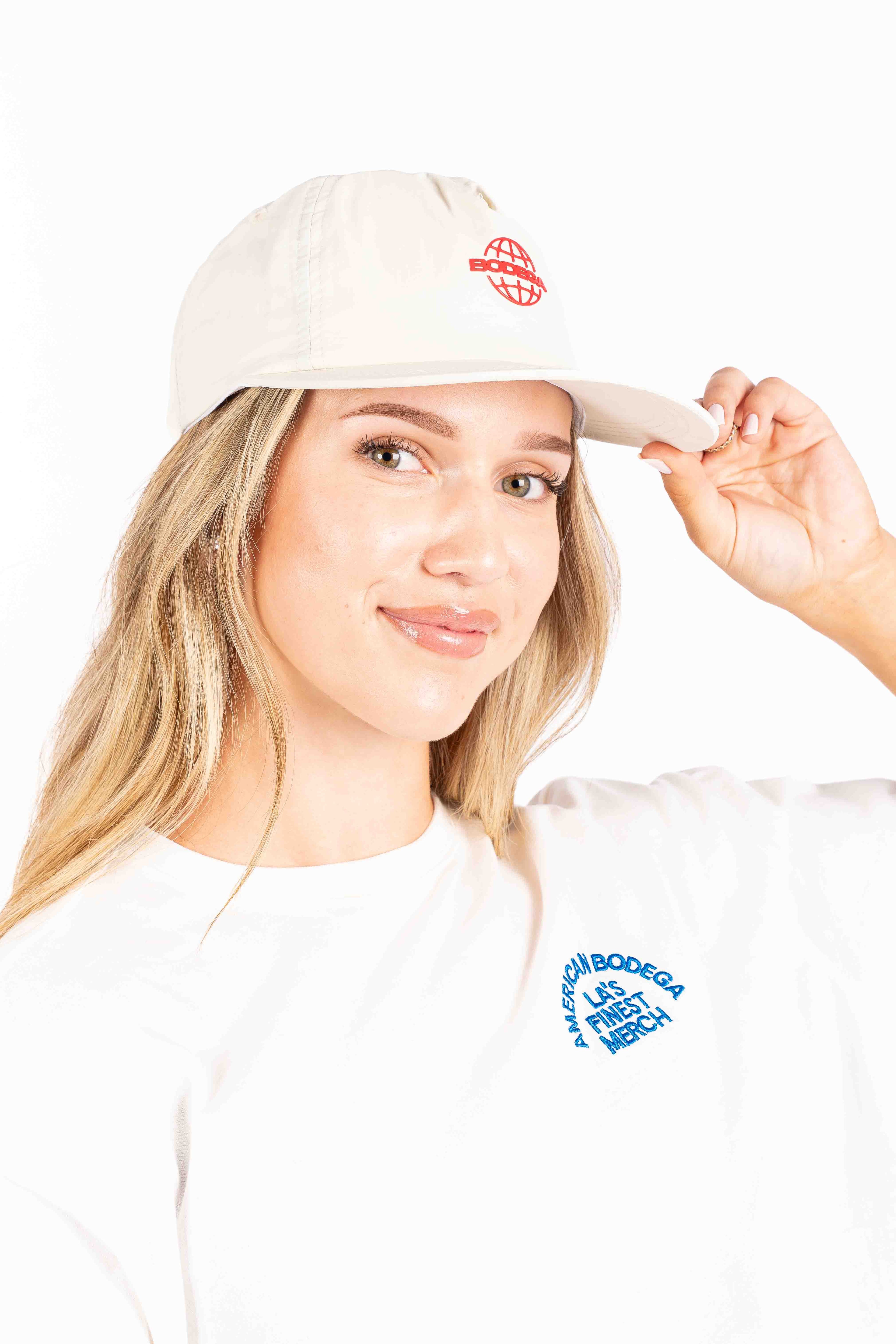 PRIMARY FLATBRIM SB NYLON CAP - OFFWHITE - Womens