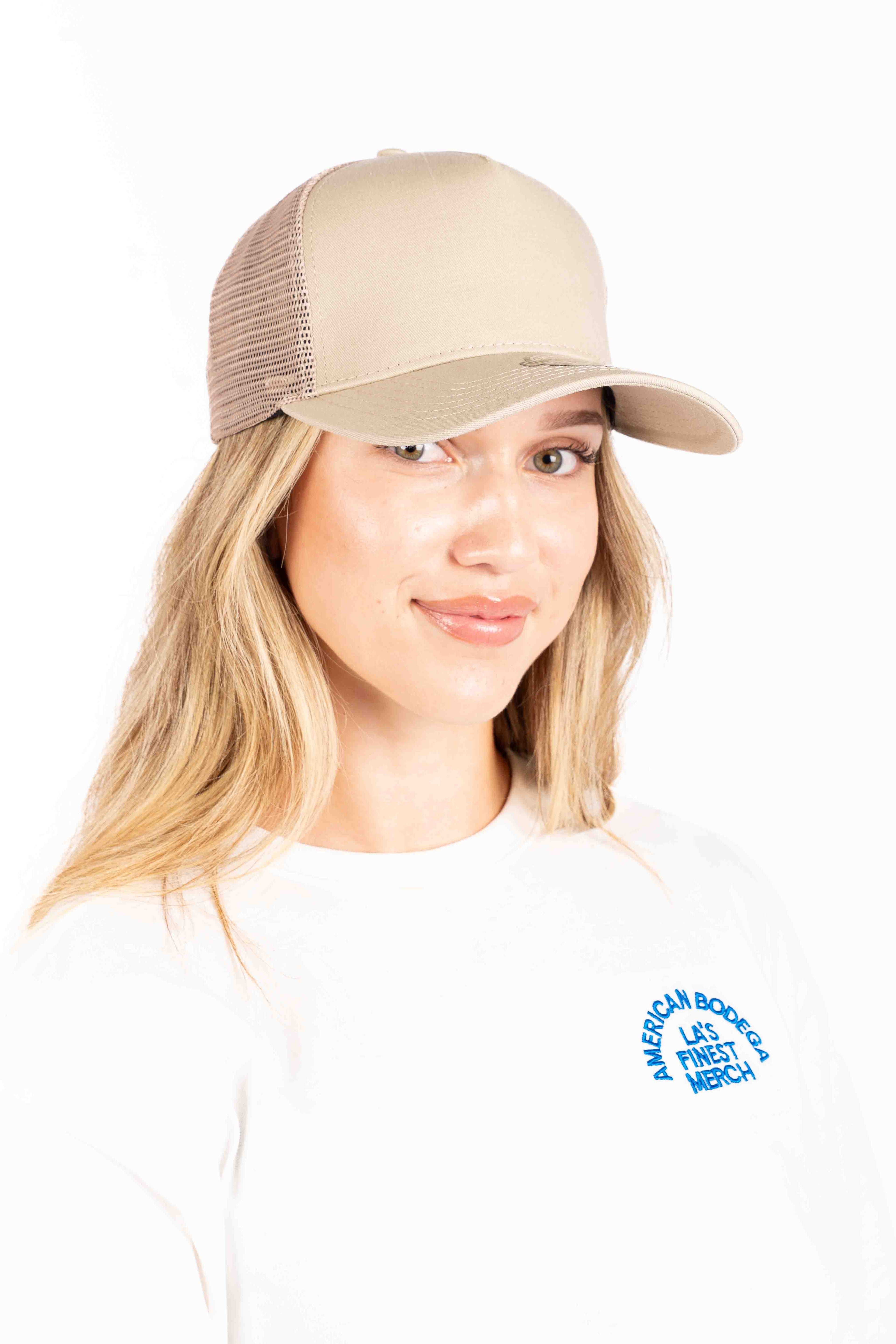 BODEGA TRUCKER CAP - TAN - Womens
