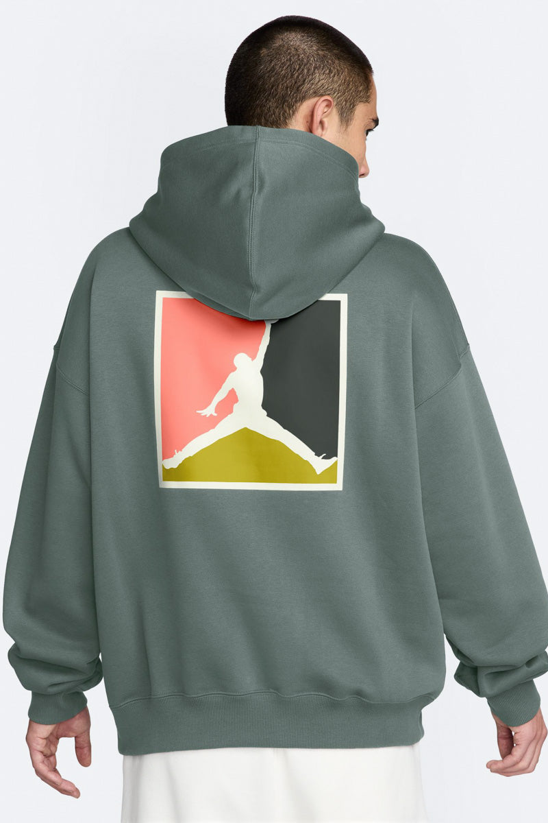 Jordan Brooklyn Graphic Fleece Lichen Hoodie - Mens