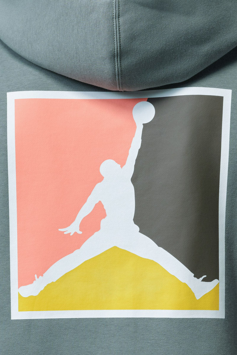 Jordan Brooklyn Graphic Fleece Lichen Hoodie - Mens