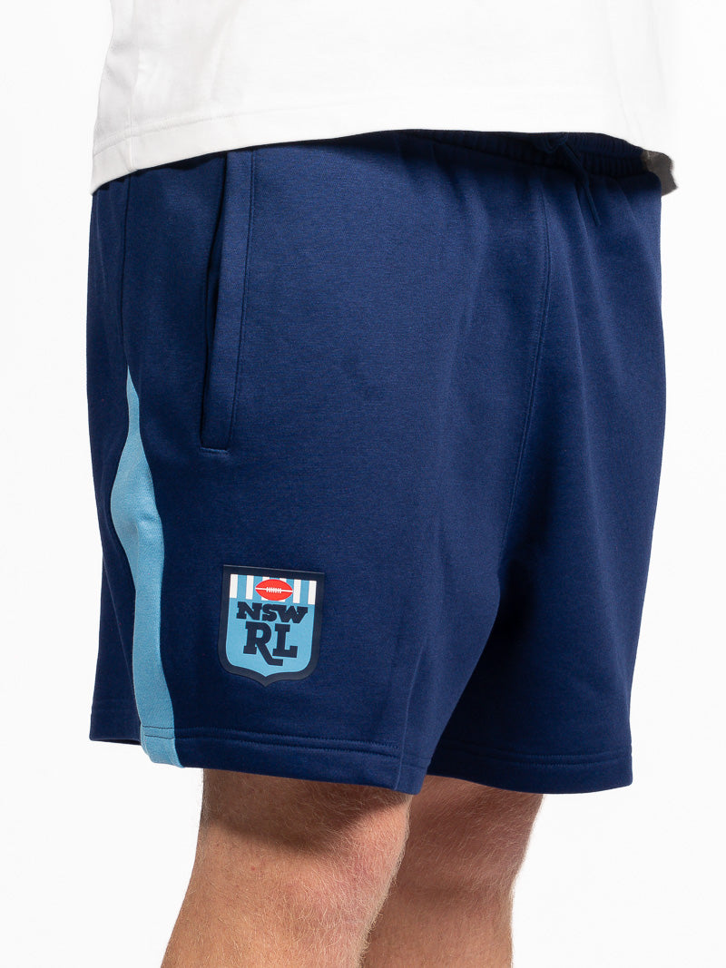 State of Origin NSW Colour Block Navy Shorts - Mens