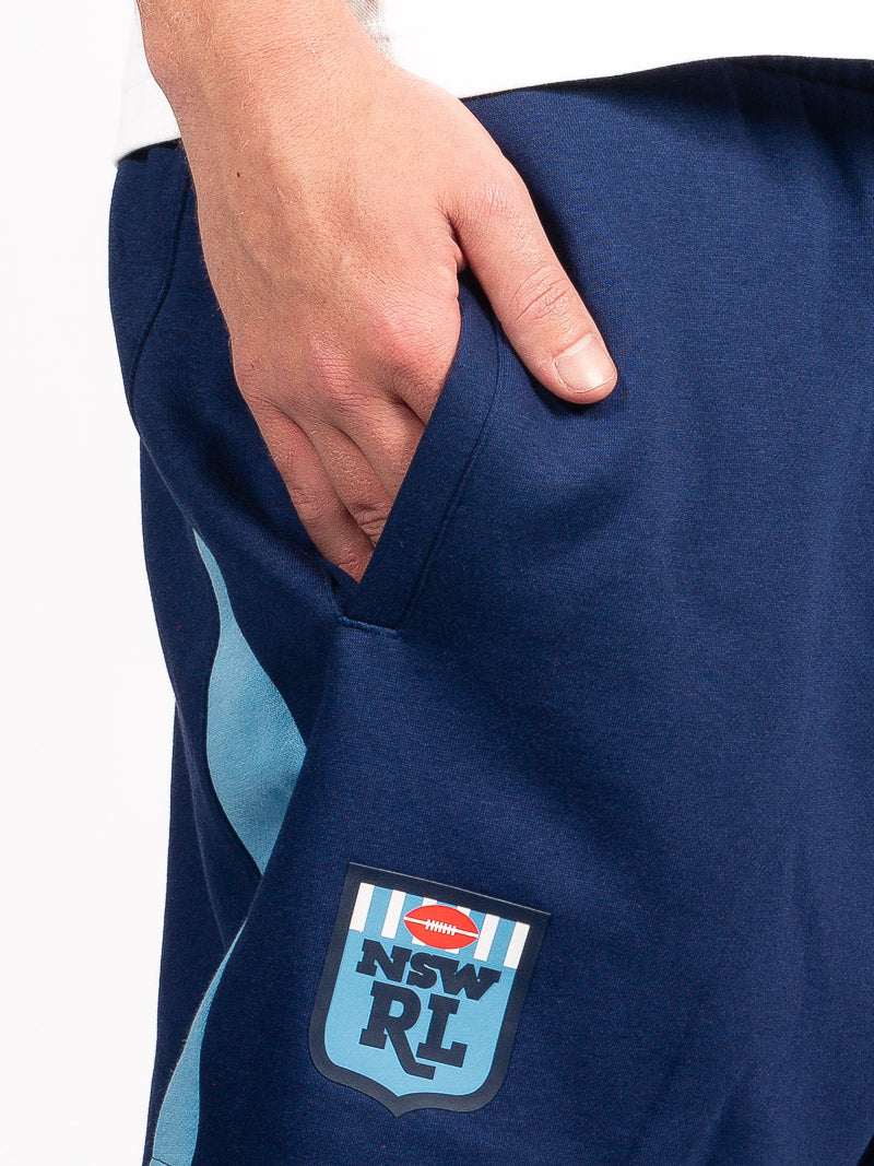 State of Origin NSW Colour Block Navy Shorts - Mens
