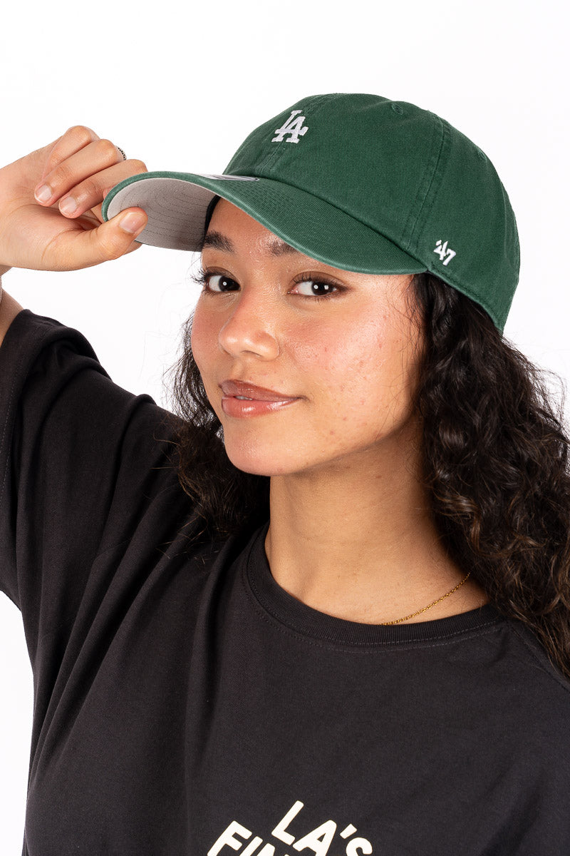 LA Dodgers Base Runner Clean Up Strapback - Womens