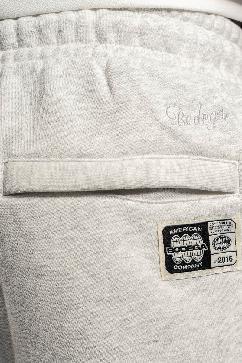 American Bodega White Marle Track Pants - Mens