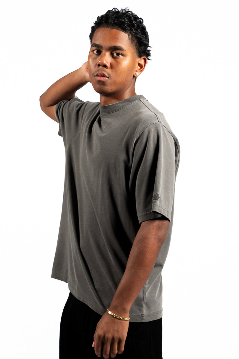 American Bodega Charcoal Sleeve Logo Tee - Mens
