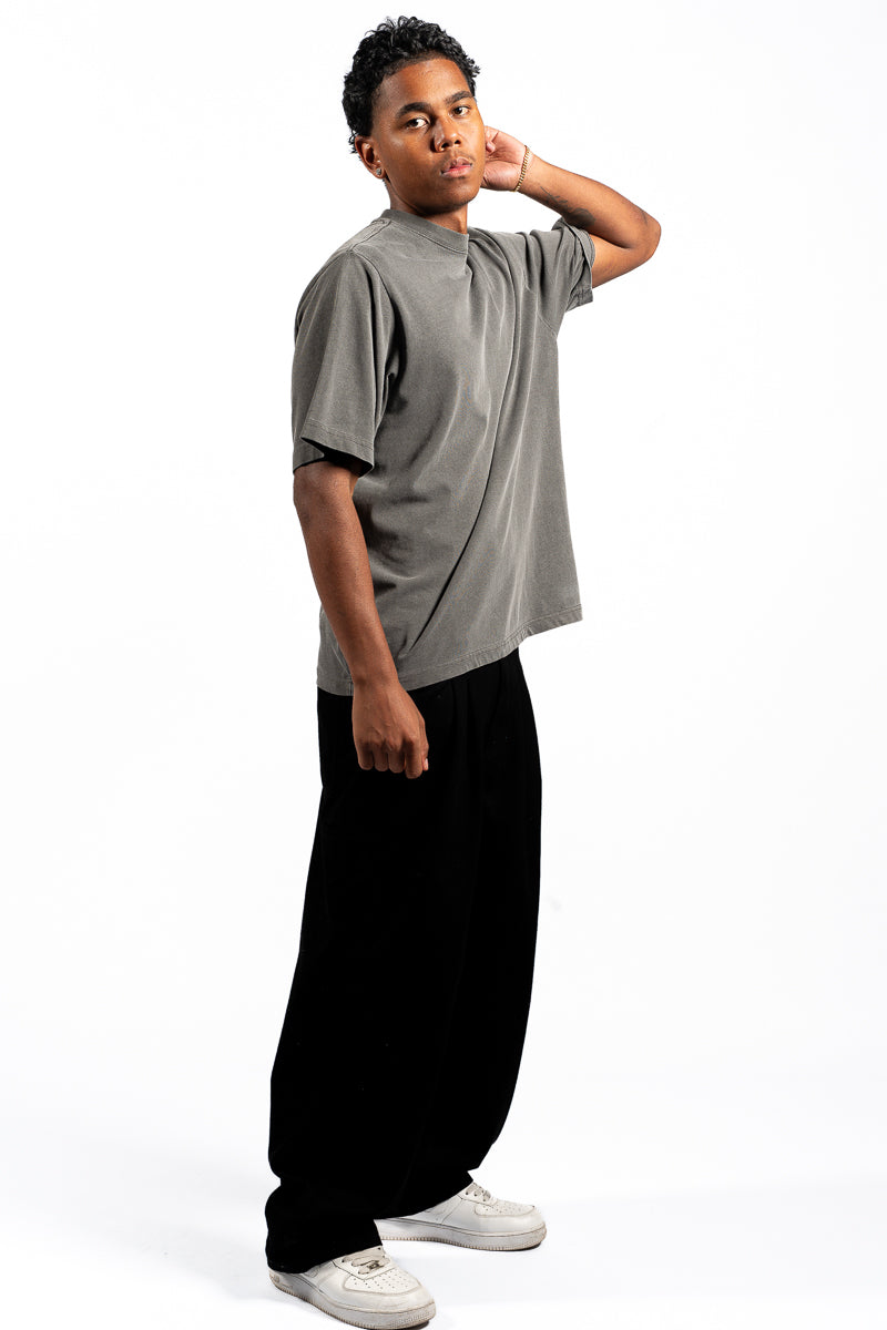 American Bodega Charcoal Sleeve Logo Tee - Mens