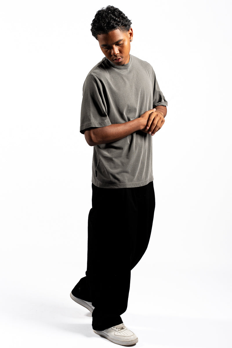 American Bodega Charcoal Sleeve Logo Tee - Mens