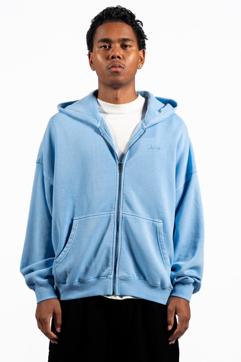 American Bodega Sky Blue Zip Hoodie - Mens