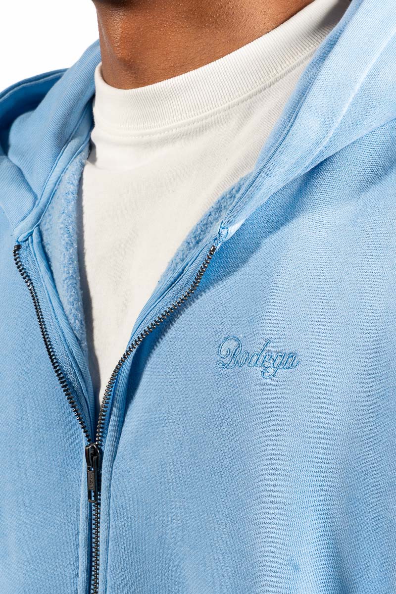 American Bodega Sky Blue Zip Hoodie - Mens
