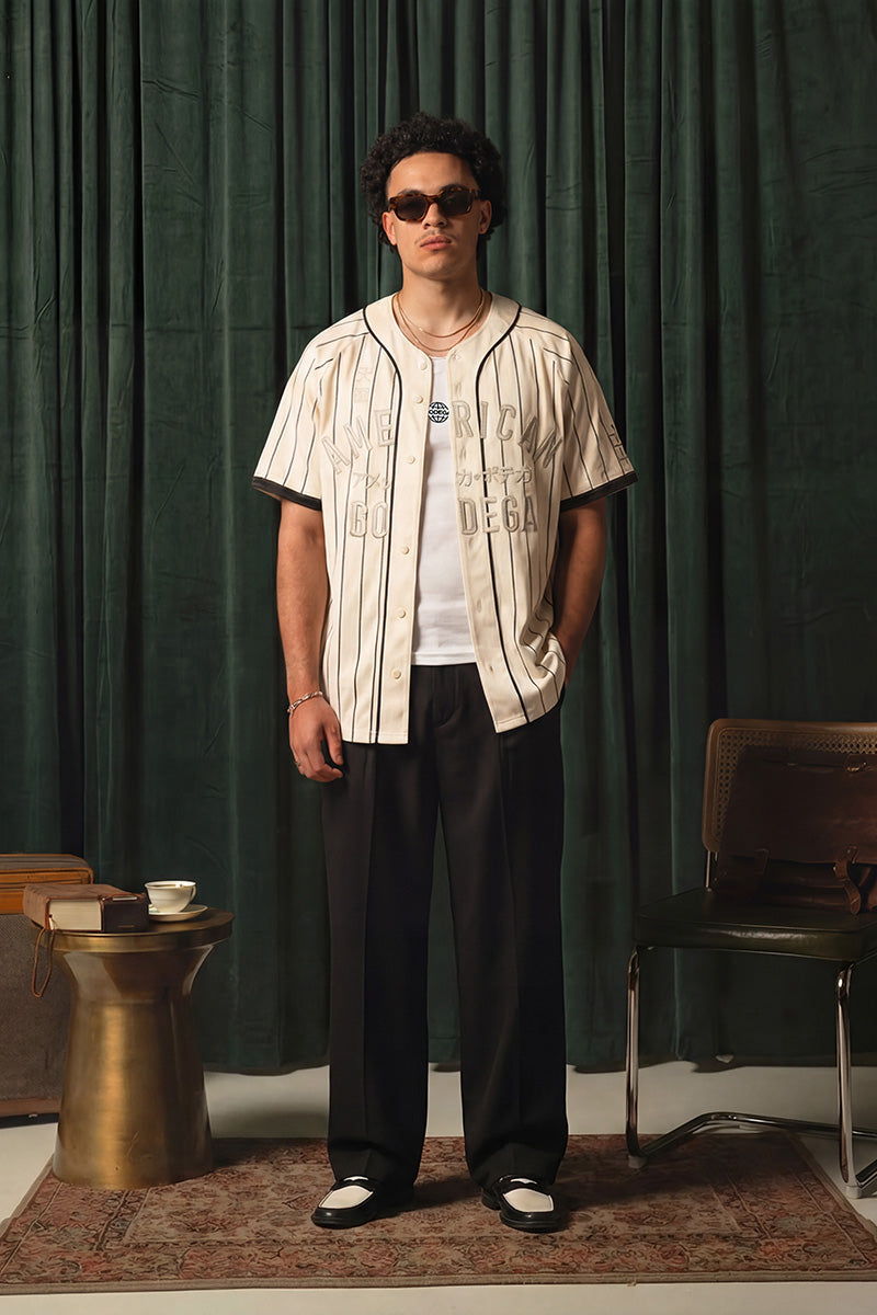 American Bodega Off White Baseball Jersey - Mens