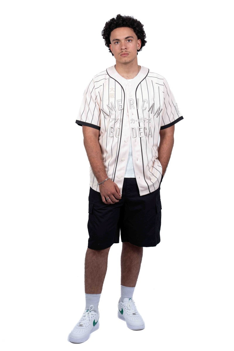 American Bodega Off White Baseball Jersey - Mens