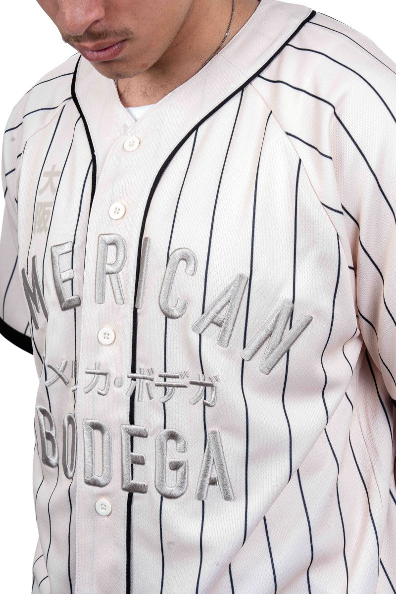 American Bodega Off White Baseball Jersey - Mens