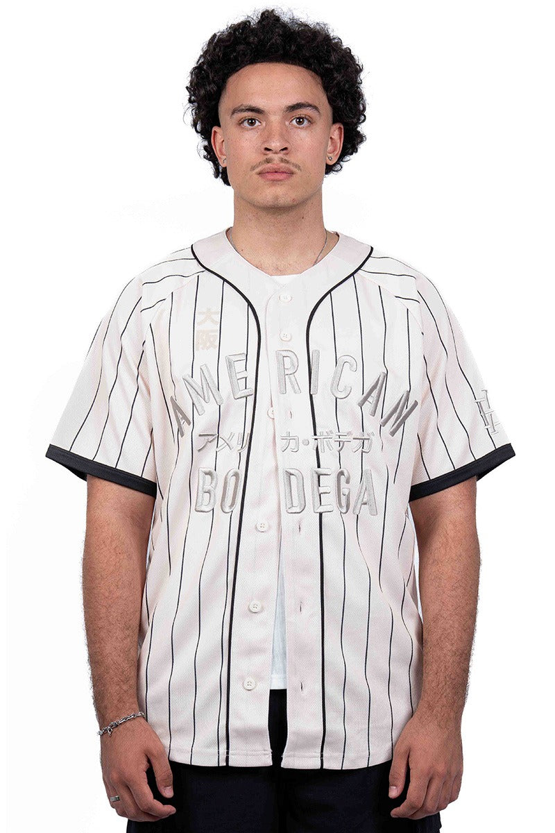 American Bodega Off White Baseball Jersey - Mens