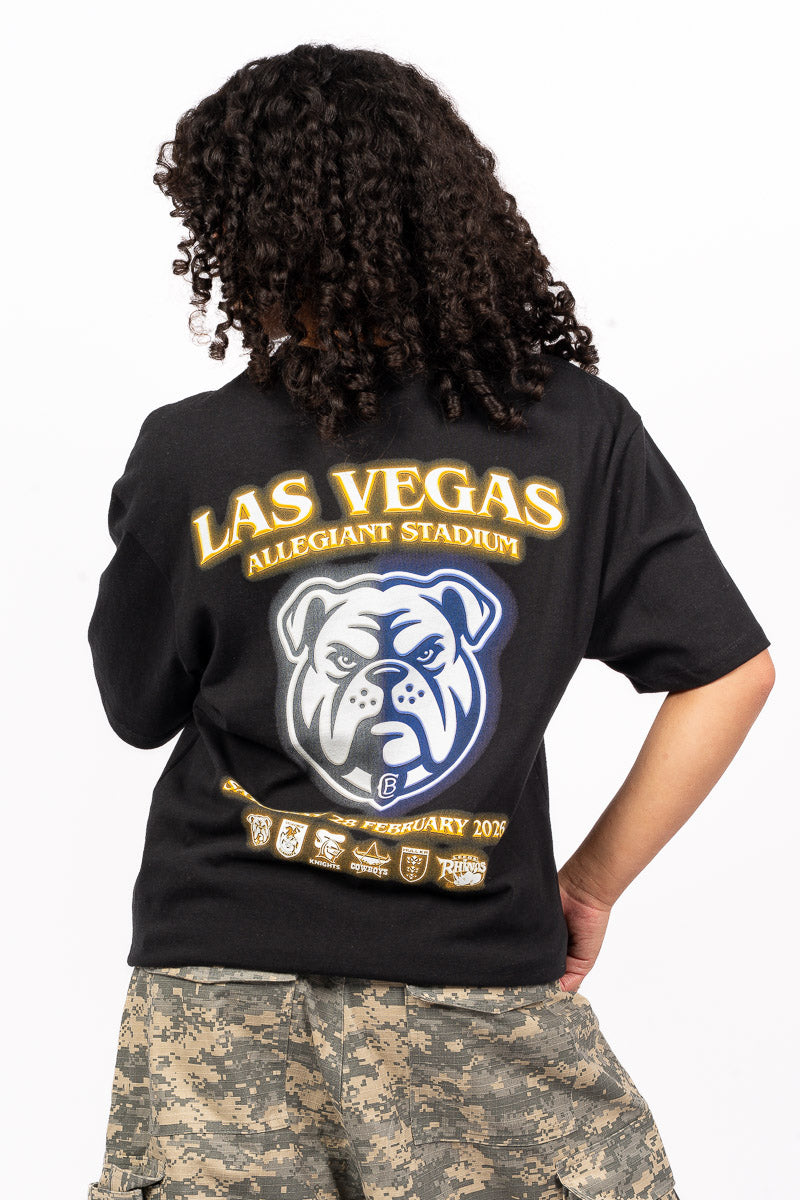 CANTERBURY BANKSTOWN BULLDOGS NRL LAS VEGAS 26 T-SHIRT BULL - Womens