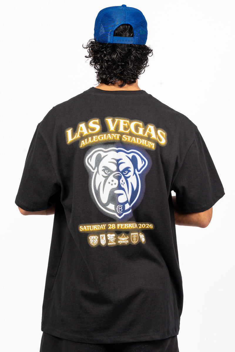 CANTERBURY BANKSTOWN BULLDOGS NRL LAS VEGAS 26 T-SHIRT BULL - Mens
