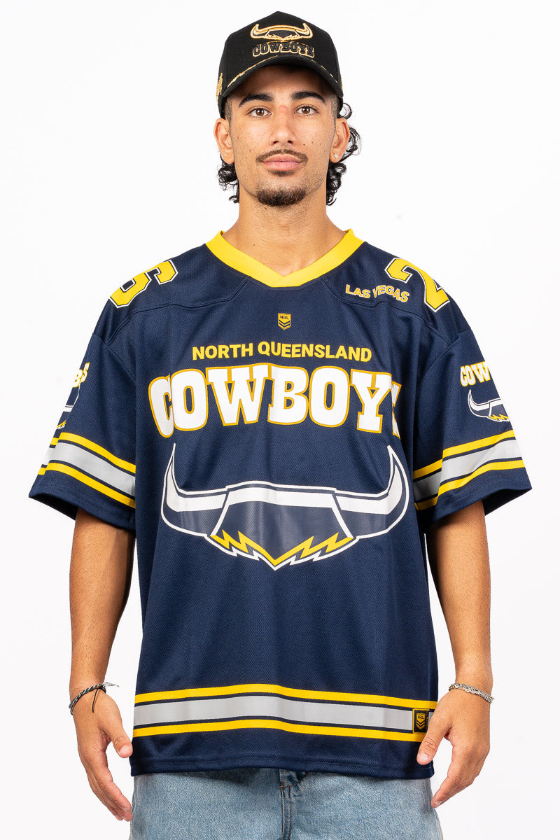 NORTH QUEENSLAND COWBOYS NRL LAS VEGAS 26 GRIDIRON JERSEY - Mens