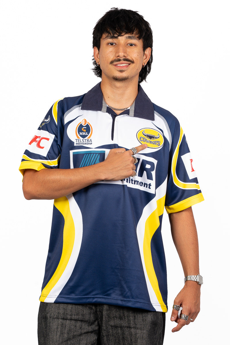 North Queensland Cowboys 2002 Retro NRL Jersey - Mens