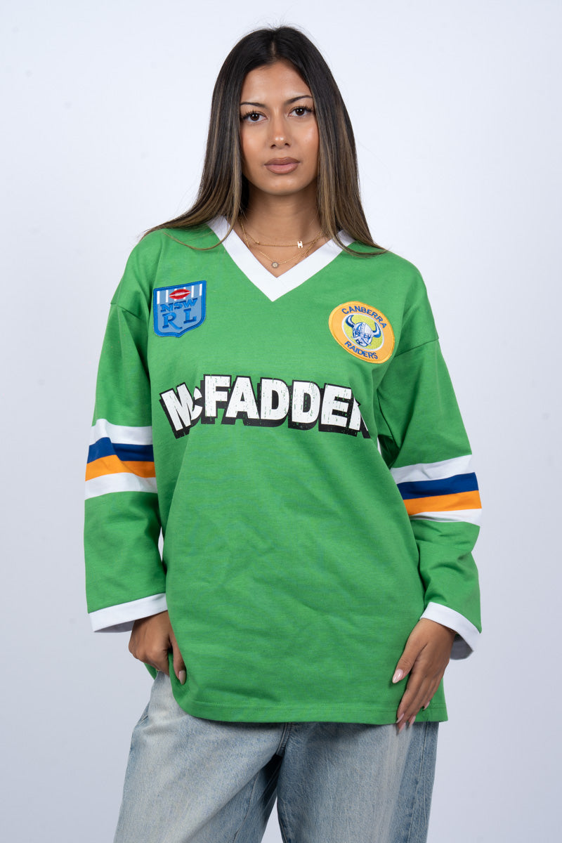 NRL Canberra Raiders 1989 Challenge Retro Jersey - Womens