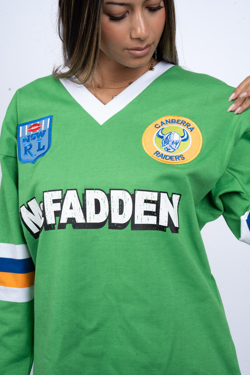 NRL Canberra Raiders 1989 Challenge Retro Jersey - Womens