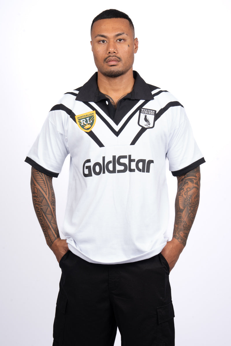 NRL Western Suburbs Magpies 1995 Retro Jersey  - Mens