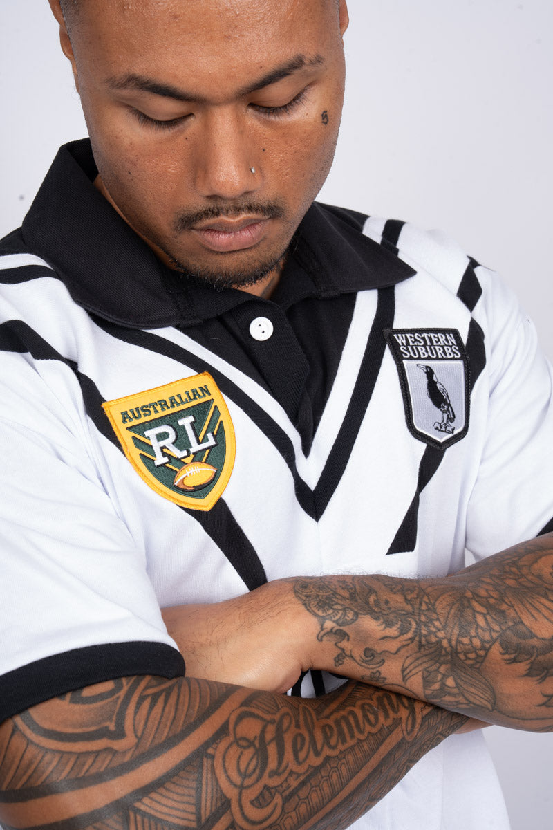 NRL Western Suburbs Magpies 1995 Retro Jersey  - Mens