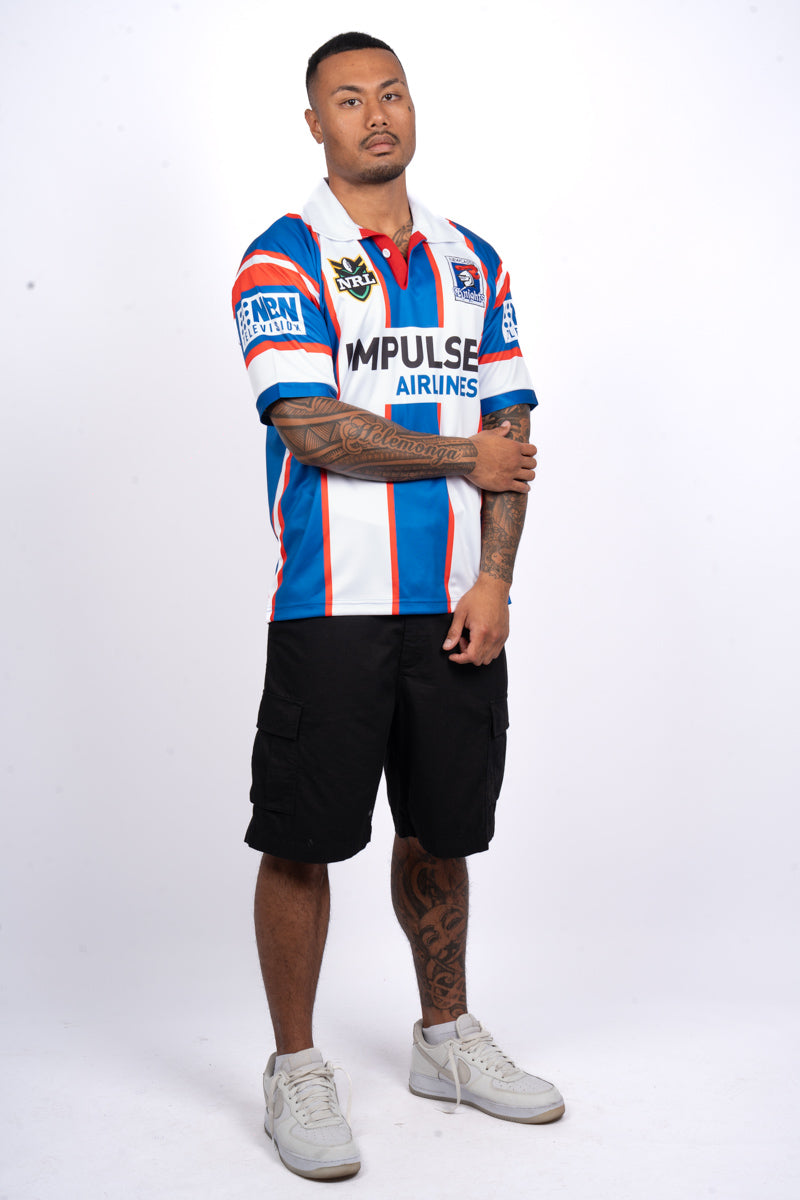 NRL Newcastle Knights 2000 Away Retro Jersey - Mens