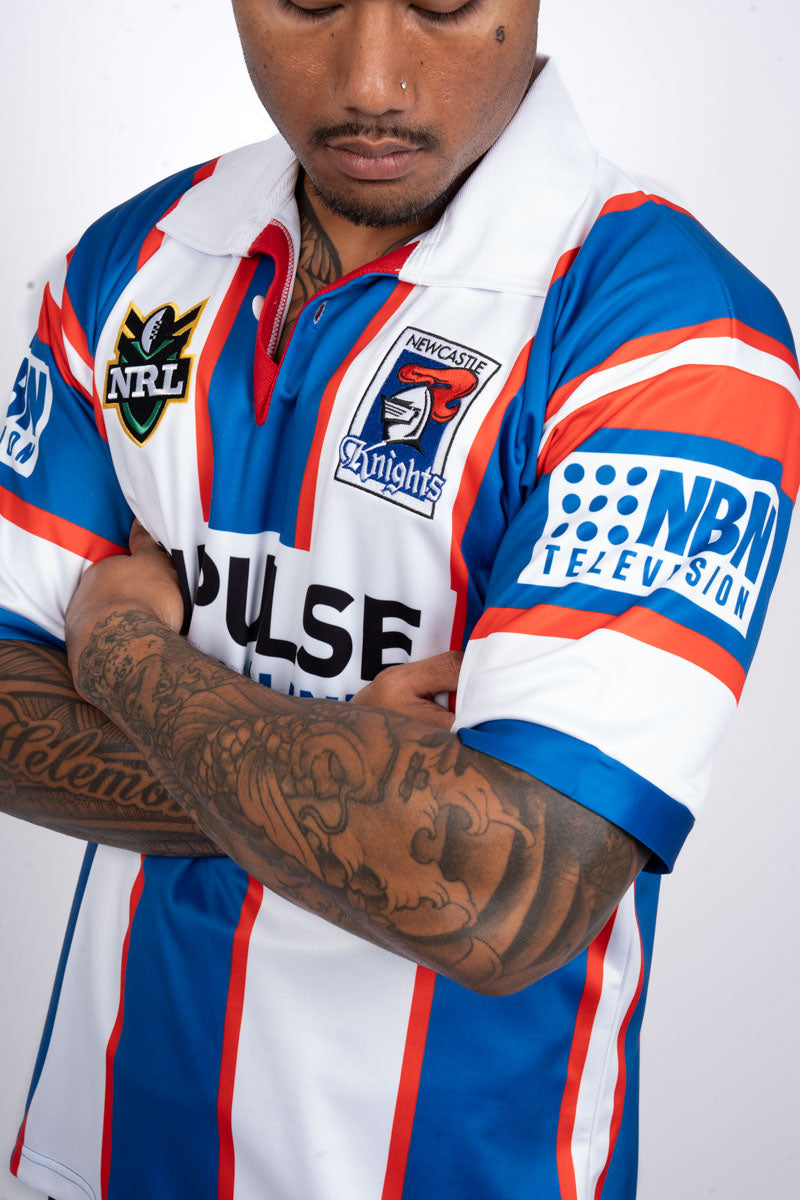 NRL Newcastle Knights 2000 Away Retro Jersey - Mens