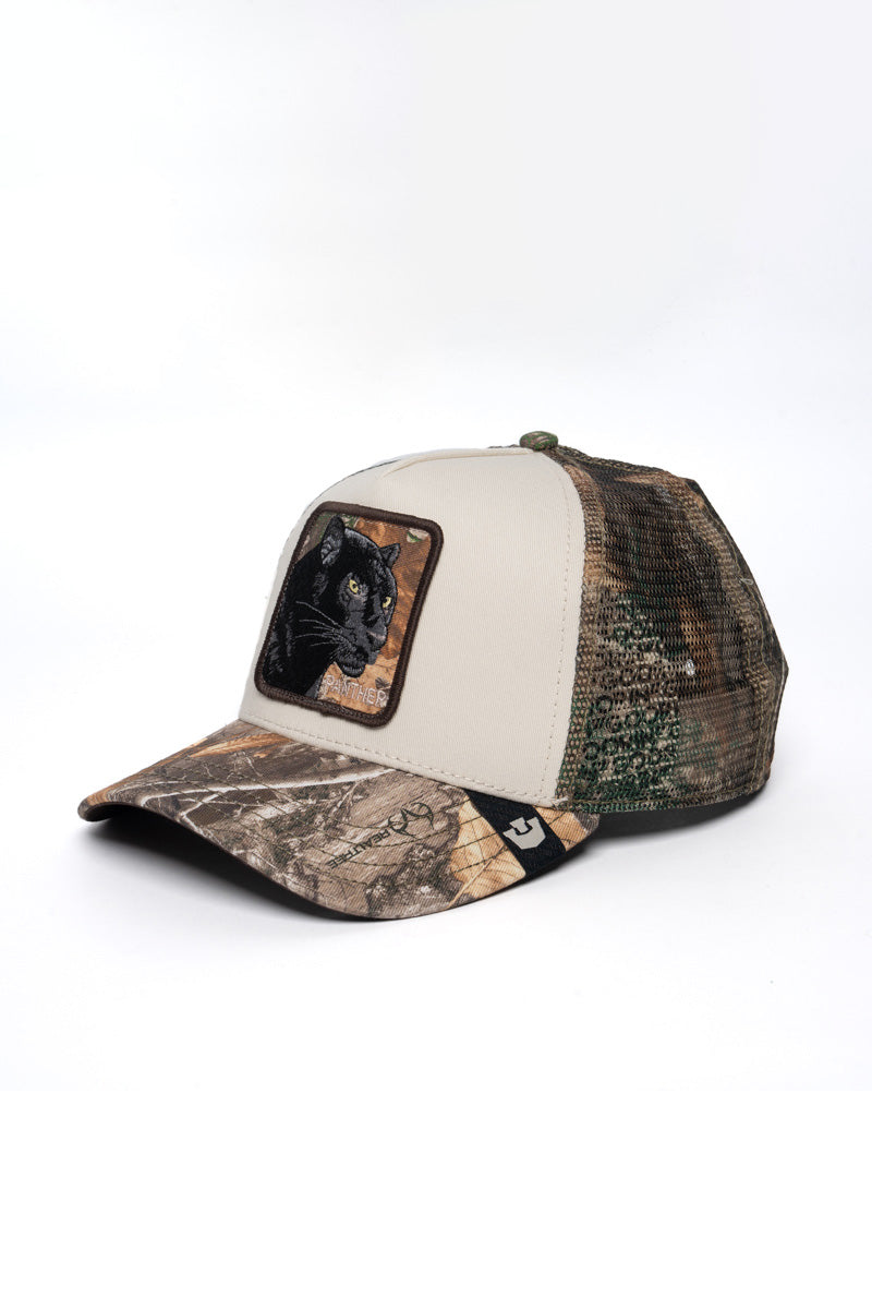 Real Tree Camo Panther Trucker Cap