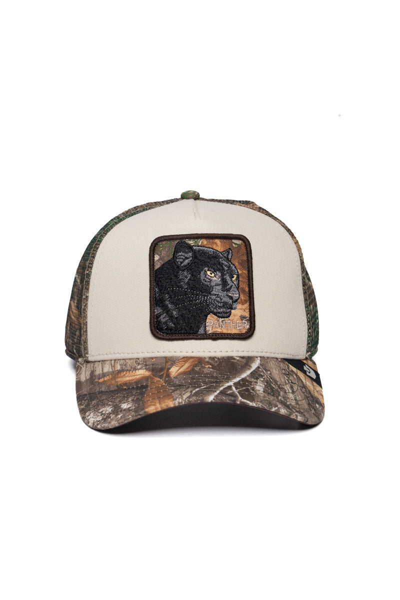 Real Tree Camo Panther Trucker Cap
