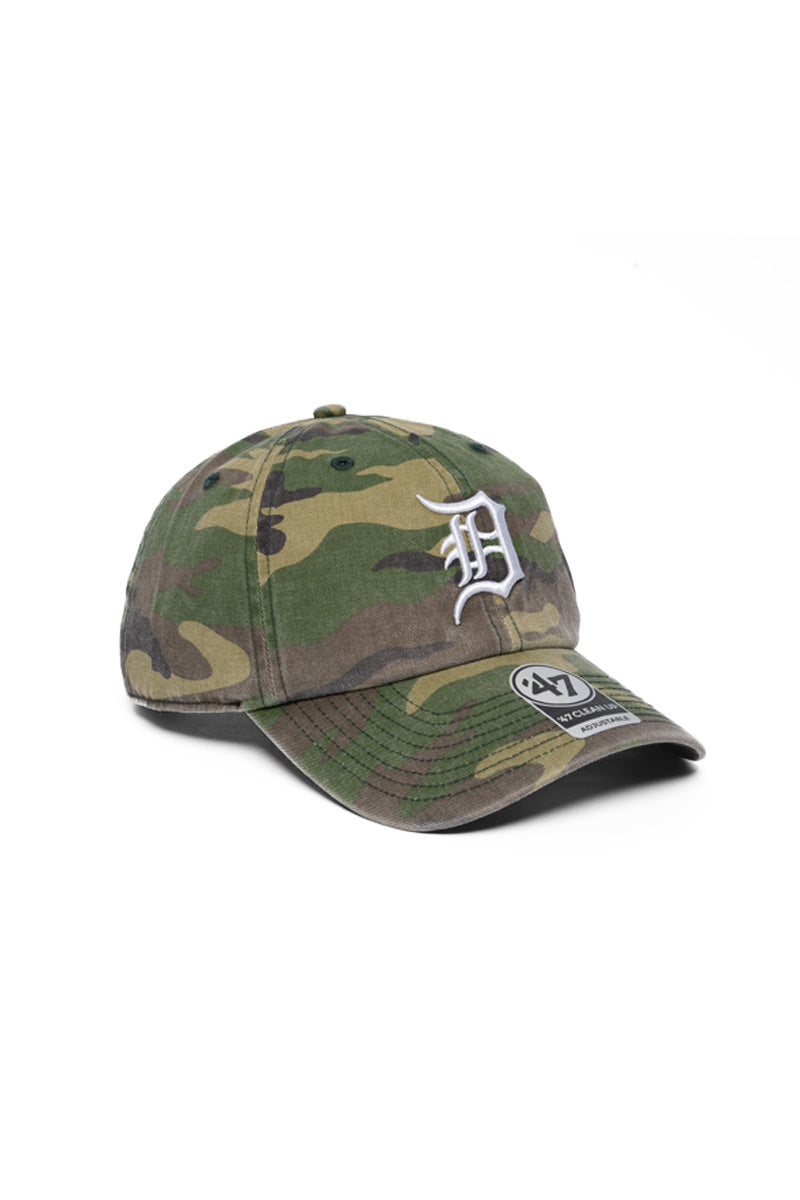 Detroit Tigers 47' Clean Up Camo Cap