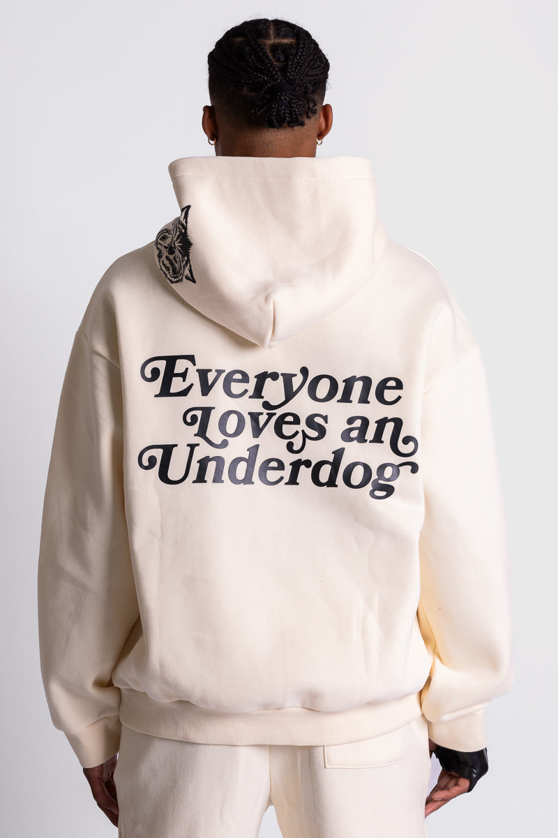 Deuce Underdog Cream Hoodie - Mens
