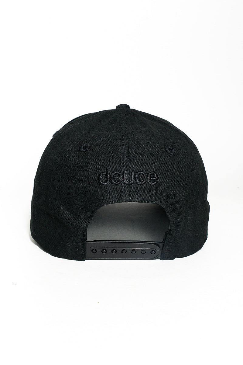 Stealth Black Deuce Peace A-Frame Cap - Mens