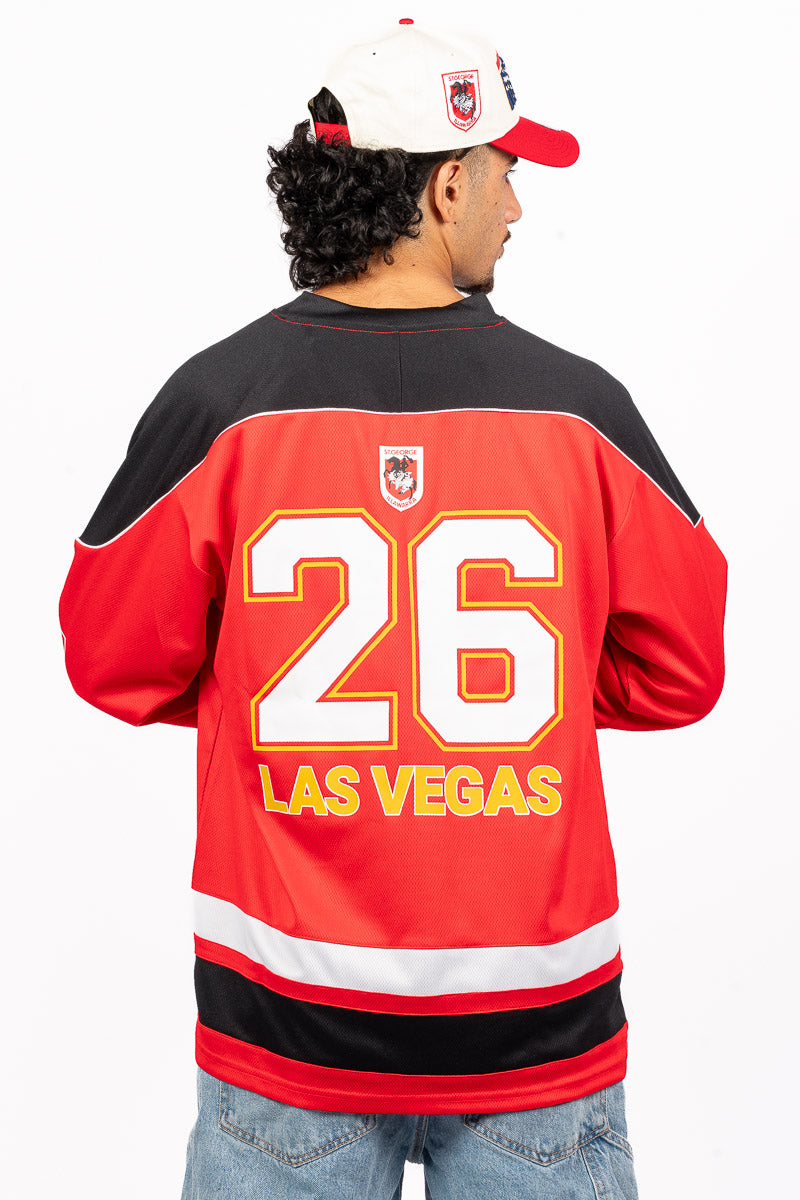 ST GEORGE ILLAWARRA DRAGONS NRL LAS VEGAS 26 LS JERSEY - Mens