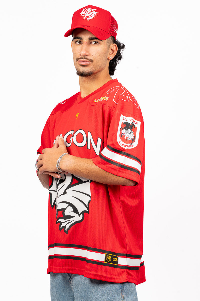 ST GEORGE ILLAWARRA DRAGONS NRL LAS VEGAS 26 GRIDIRION JERSEY - Mens