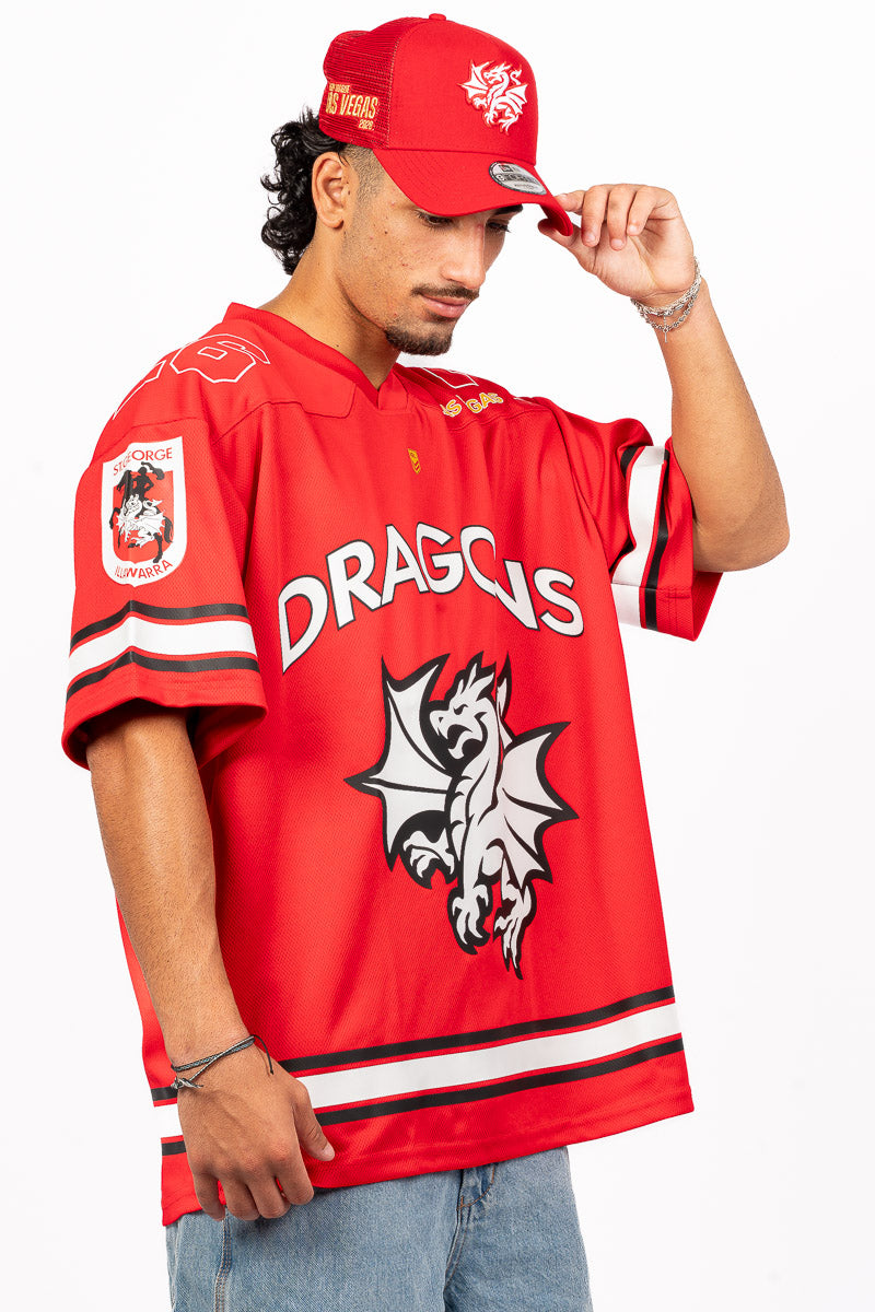 ST GEORGE ILLAWARRA DRAGONS NRL LAS VEGAS 26 GRIDIRION JERSEY - Mens