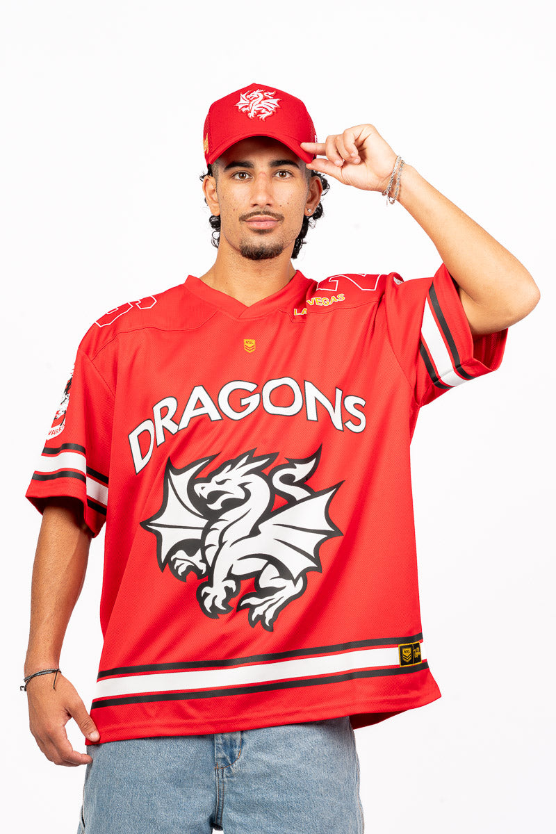 ST GEORGE ILLAWARRA DRAGONS NRL LAS VEGAS 26 GRIDIRION JERSEY - Mens