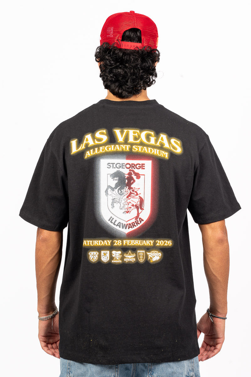 ST GEORGE ILLAWARRA DRAGONS NRL LAS VEGAS 26 T-SHIRT - Mens