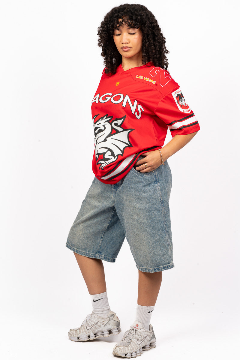 ST GEORGE ILLAWARRA DRAGONS NRL LAS VEGAS 26 GRIDIRION JERSEY - Womens