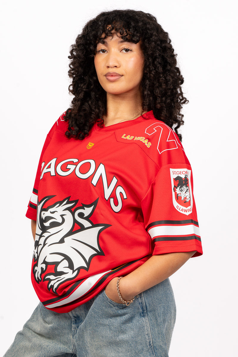 ST GEORGE ILLAWARRA DRAGONS NRL LAS VEGAS 26 GRIDIRION JERSEY - Womens