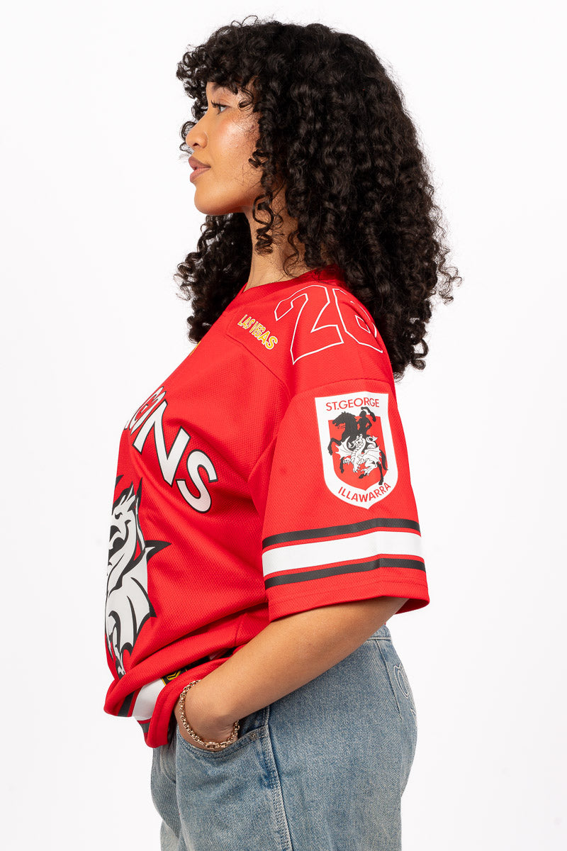 ST GEORGE ILLAWARRA DRAGONS NRL LAS VEGAS 26 GRIDIRION JERSEY - Womens