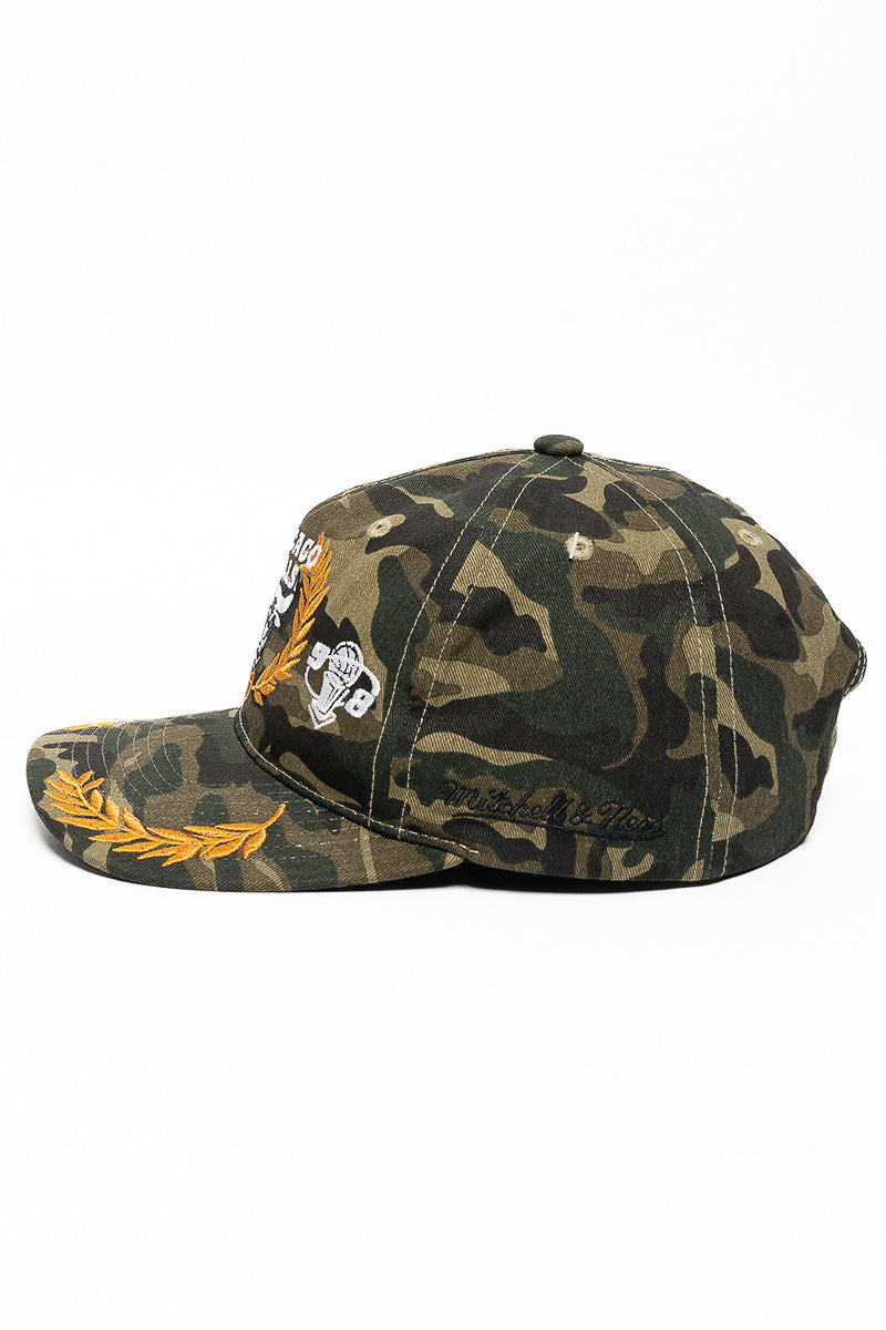 CHICAGO BULLS CAMO TEXT & STARS  CAP - Mens