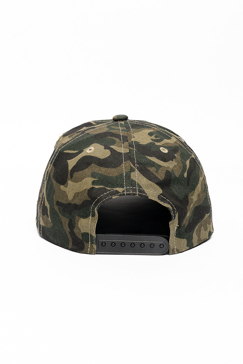 OAKLAND RAIDERS CAMO TEXT & STARS  CAP - Mens