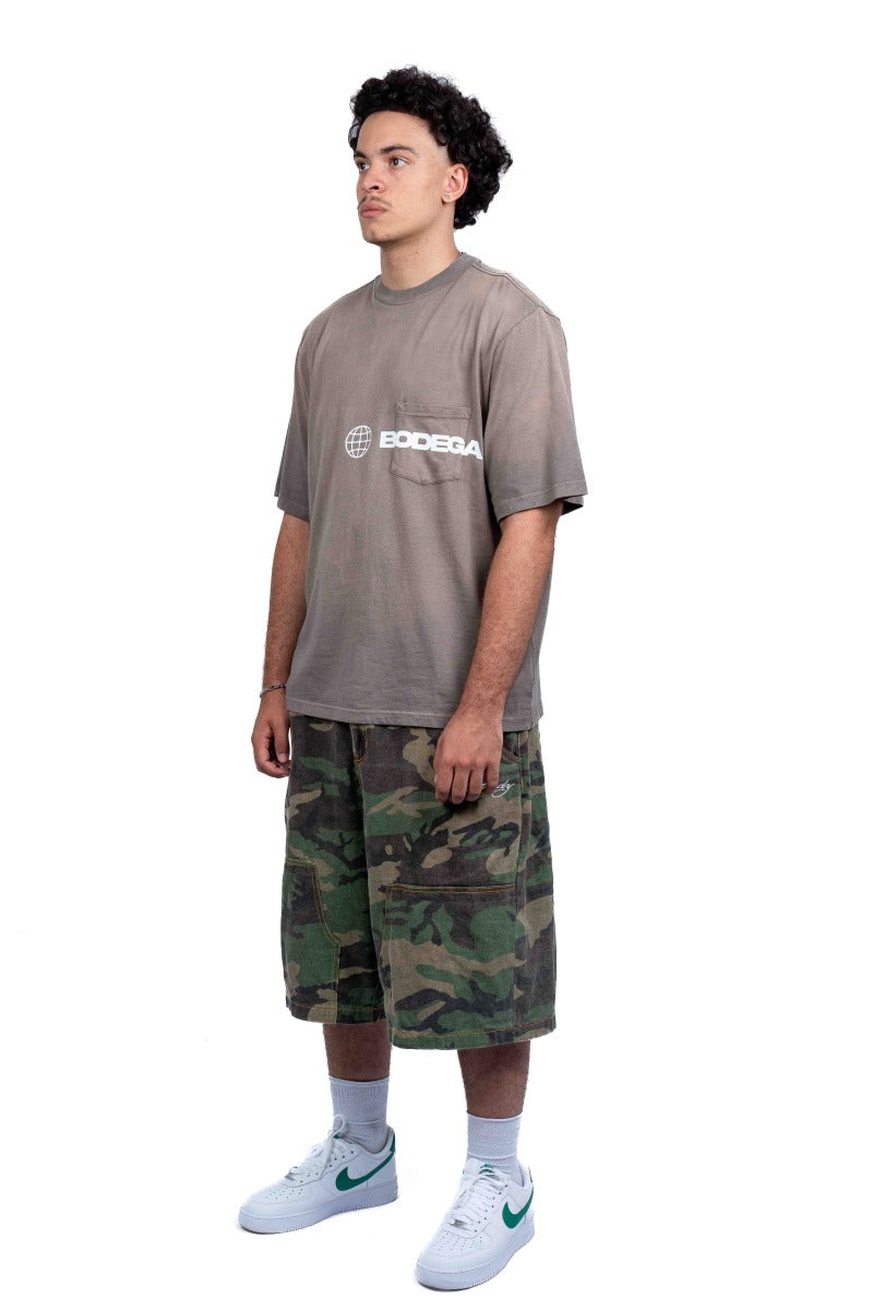 American Bodega Pocket Logo Charcoal Tee - Mens