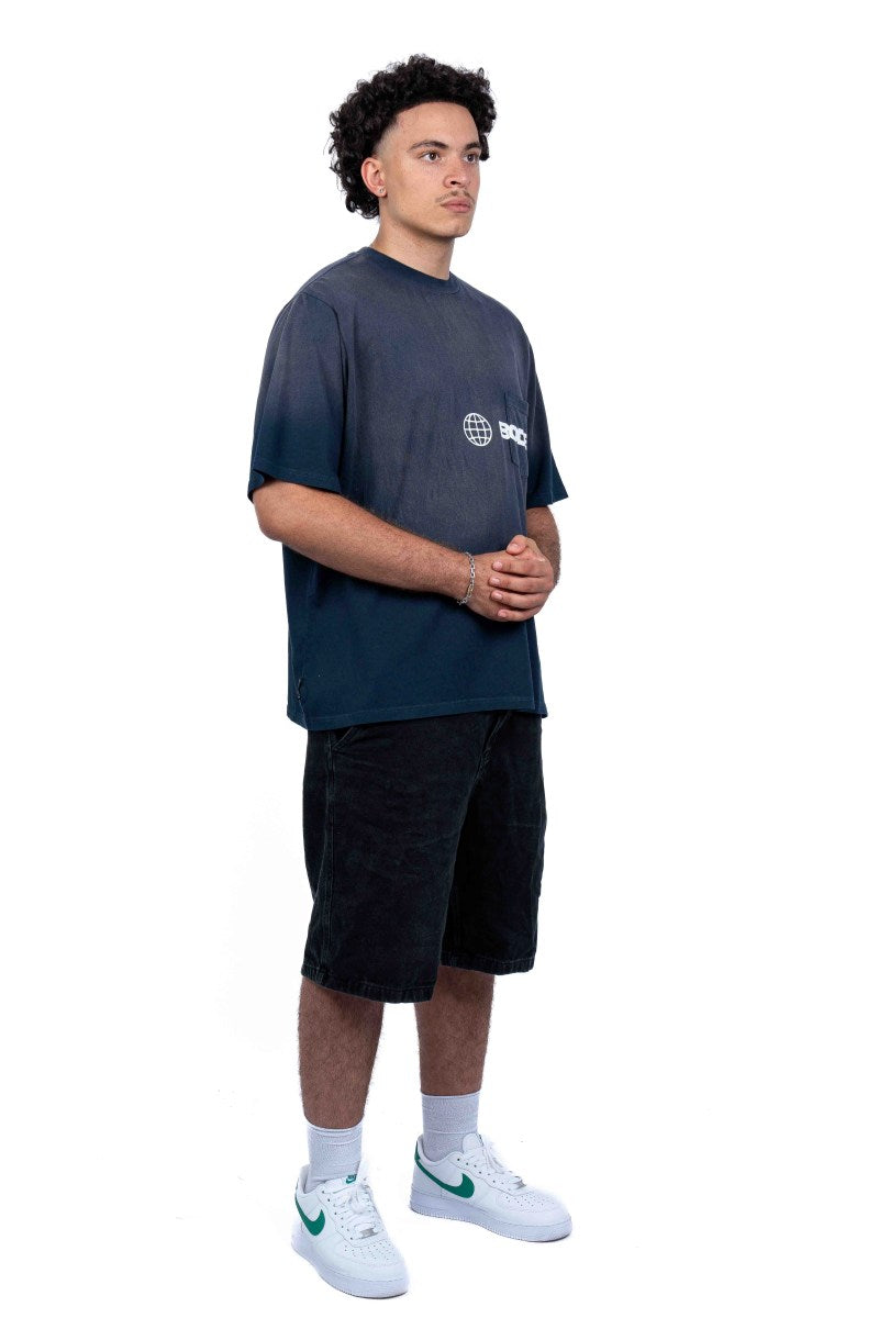 American Bodega Pocket Logo Navy Tee - Mens