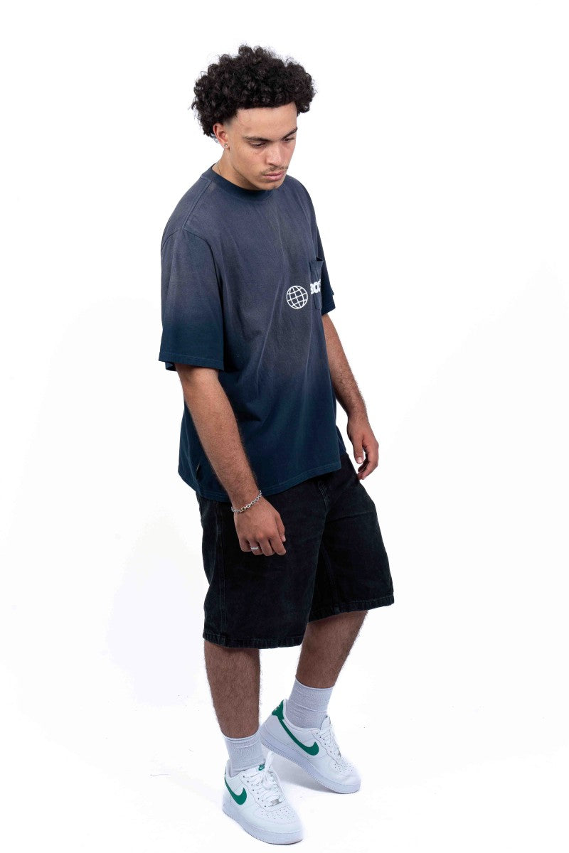 American Bodega Pocket Logo Navy Tee - Mens