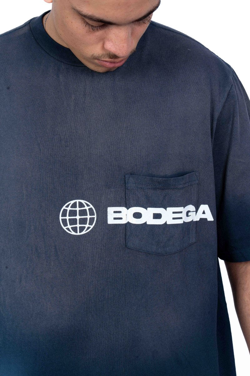 American Bodega Pocket Logo Navy Tee - Mens